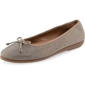 Aerosoles Women Trench Coat Synthetic Polyurethane Closed Slip On Ballet Flat